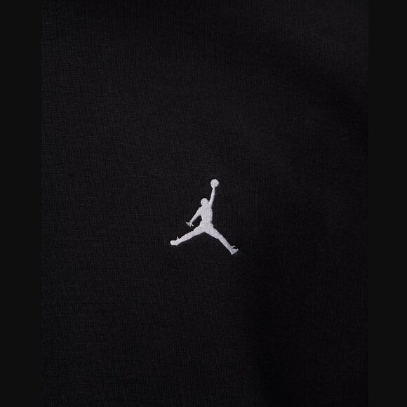 Jordan Brooklyn Fleece Mens Crew-Neck Sweatshirt Black - Picture 13 of 14